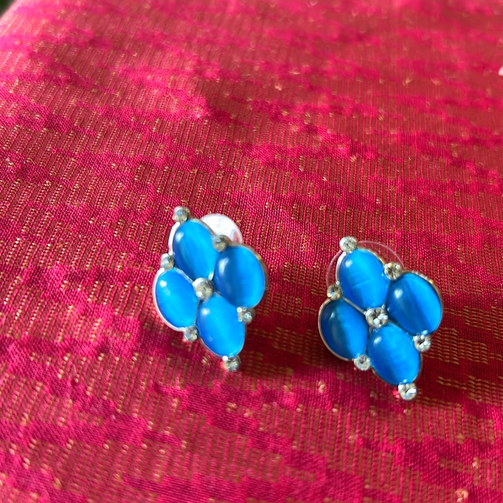 Blue Statement Earring
